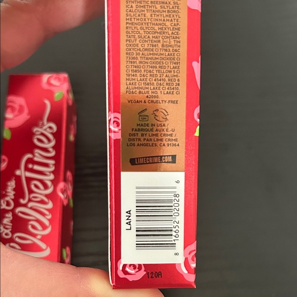 Bundle of 2 -Lime Crime Velvetines Liquid Lipstick - color: Lana - Picture 3 of 4